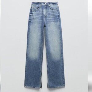Zara Blue Flare & Wide Leg Jeans